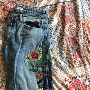 ZARA FLORAL JEANS (my favorite jeans EVER!!!)